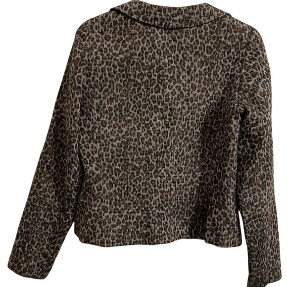 JON LINED ANIMAL PRINT/FLORAL BLAZER JACKET 8-EUC‎ - Picture 2 of 6